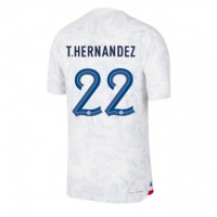 Frankreich Theo Hernandez #22 Fußballbekleidung Auswärtstrikot WM 2022 Kurzarm